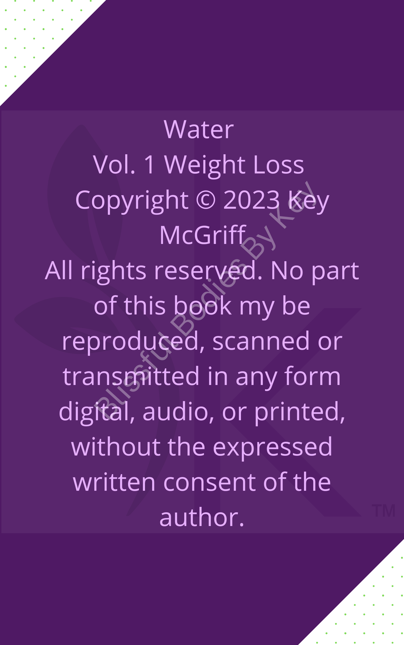 Water Plus Vol. 1: Weight Loss