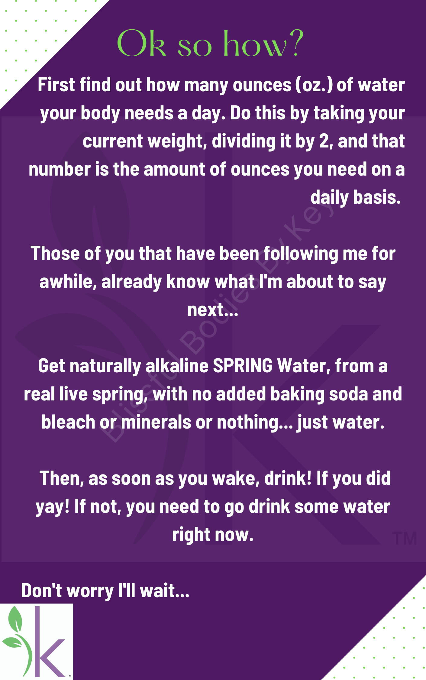 Water Plus Vol. 1: Weight Loss